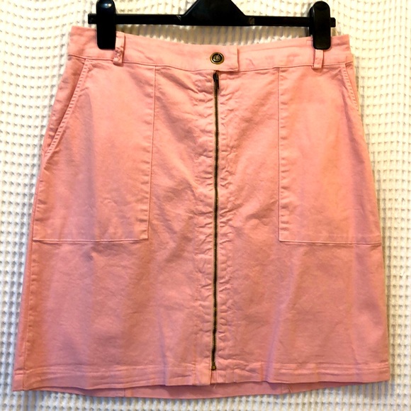 NWT Anthro Amadi Zip Front Pencil Skirt - Picture 2 of 6